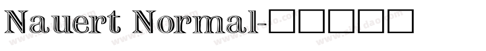 Nauert Normal字体转换